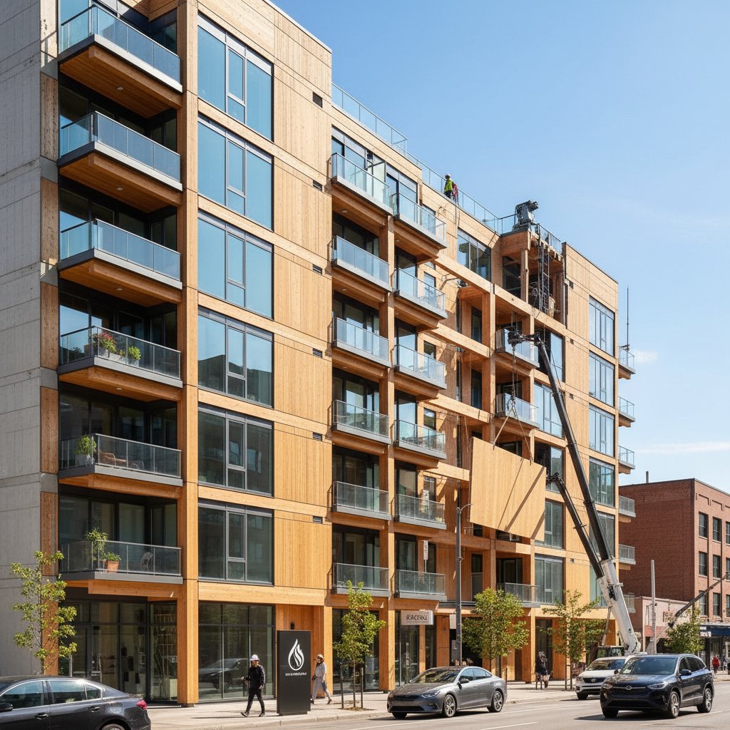 Photo inspiration: Picture Idea: Mass Timber Apartments Gain Fire Code Approval Multihb Com